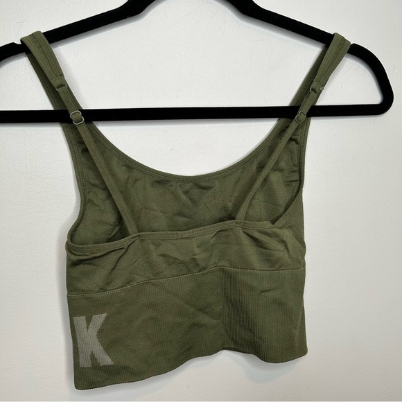 Pink Sport green seamless lightly lined sports bra size small - Picture 2 of 5